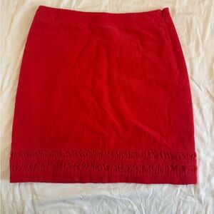 Boden Vibrant Red Mini Skirt